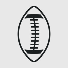 Rugby Ball Outline SVG Cut File, Rugby Ball Svg, Ball Svg, Football Svg, Sports Ball Svg, American football Svg,