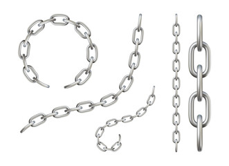 Vector metal chain - 510658677