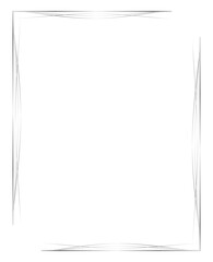 Vector of Christmas Simple Silver Border