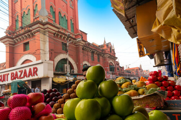 Kolkata, West Bengal, India - 29th December 2019 : Various fruits are being sold at retail fruit...