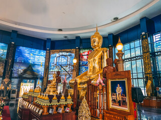 Wat Sangkhathan temple on water in Nonthaburi, Thailand