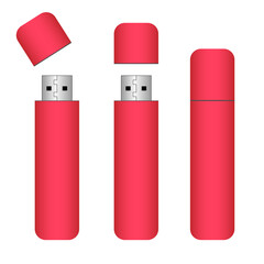 Usb Flash Drive Black Close Realistic Memory Portable Device. jpeg image  illustration isolated on white background.Realistic Detailed 3d Color USB Flash Drive Set Isolated on a White Background. jpg 