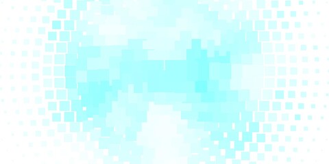 Fototapeta na wymiar Light BLUE vector pattern in square style.