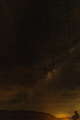 stars and milky way in the district of Lapinha da Serra, in the city of Santana do Riacho, State of Minas Gerais, Brazil
