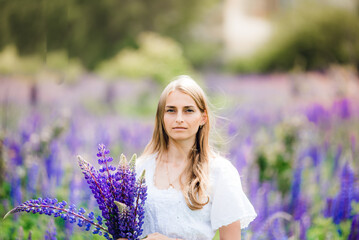 woman in the field