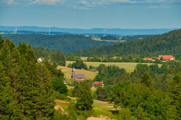 Fototapeta premium Landschaft bei Lauterbach im Sulzbachtal im Schwarzwald
