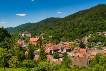 Fototapeta premium Wunderschönes Schiltach im Schwarzwald