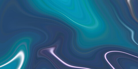 Abstract blue background with swirl ink color mixed wave lines, Colorful liquid marble texture with white stains, Colorful blue and white color mixed background for design.