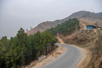 Beautiful Hill view Abbottabad Pakistan 