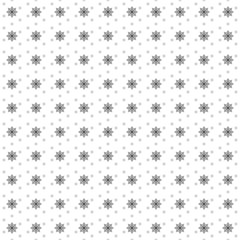 Square seamless background pattern from black spider web symbols are different sizes and opacity. The pattern is evenly filled. Vector illustration on white background