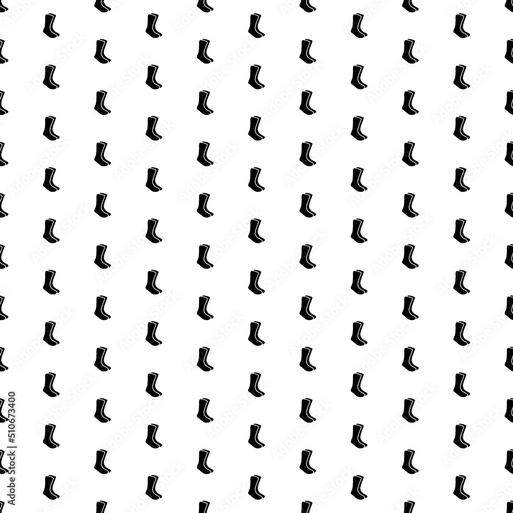 Poster square seamless background pattern from black socks symbols. the pattern is evenly filled. vector il