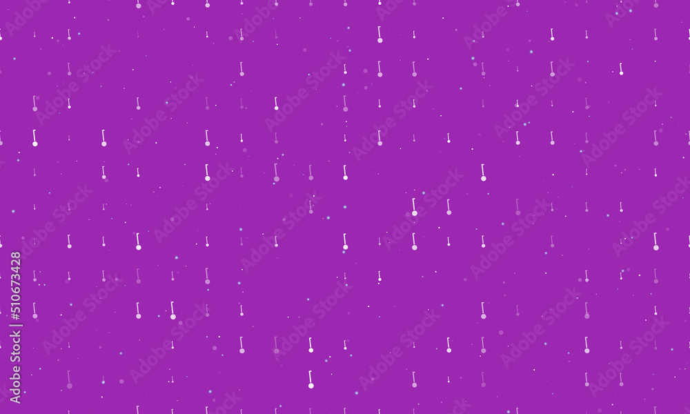 Poster seamless background pattern of evenly spaced white gyroscooters of different sizes and opacity. vect