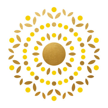 Beautiful Golden Mandala Decoration - Vector Ornament