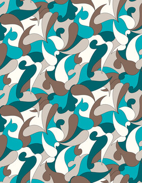 Seamless pucci pattern, geometric print.