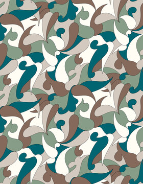 Seamless pucci pattern, geometric print.