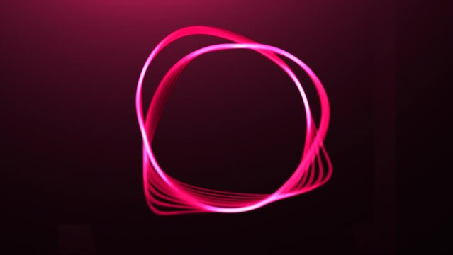 Circle with wave edges. Motion. Stylish minimalistic equalizer in shape of circle. Circle vibrates and moves in musical style of equalizer