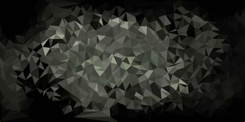 Dark gray vector poly triangle texture.