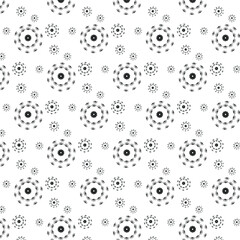 Black Seamless floral pattern, seamless leaves wallpaper pattern on background