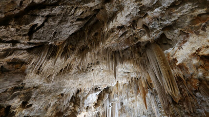 the spectacular caves of Borgio Verezzi, with its stalactites and stalagmites, in Liguria in the spring of 2022