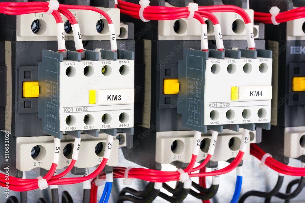 Aufkleber new automated system of electric power supply and distribution. electric boxes with high-voltage equ