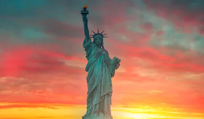 Foto op geborsteld aluminium Vrijheidsbeeld Statue of Liberty