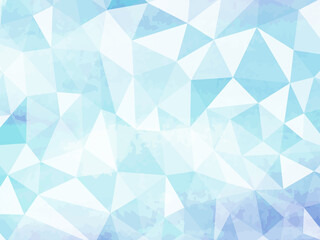ポリゴン 背景 水彩 ジオメトリック　クール　冷 氷	
