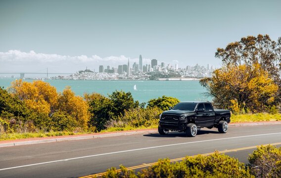 San Francisco, CA, USA
August 4, 2022
Ram 2500 driving on the street around the bay