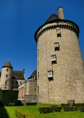 Fototapeta na wymiar La tour Zizim de l’ancien château de Bourganeuf 