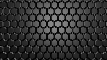 black hexagon texture