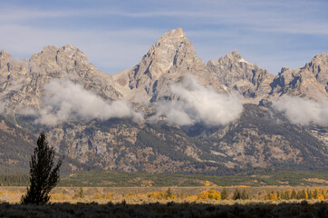 Scenic Teton Landscape in Autumn