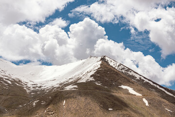 a mountain on the way on Khardung la pass,Leh, Ladakh, India