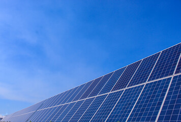 Fototapeta premium Solar Power Plant SDG ESG GHG CO2