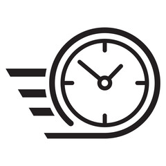 Counting speed line icon. Express delivery, fast service