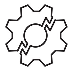 broken gear like disruption icon
