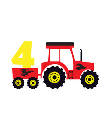 Tractor birthday boy svg, birthday boy girl svg png, tractor svg, farm tractor svg, farm svg, farmer SVG, farm life svg, farm tractors svg
