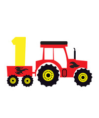 Tractor birthday boy svg, birthday boy girl svg png, tractor svg, farm tractor svg, farm svg, farmer SVG, farm life svg, farm tractors svg
