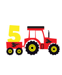 Tractor birthday boy svg, birthday boy girl svg png, tractor svg, farm tractor svg, farm svg, farmer SVG, farm life svg, farm tractors svg
