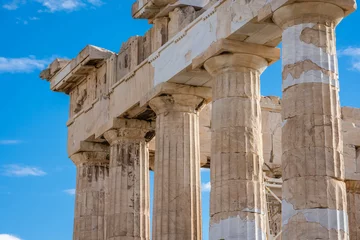 Poster Columns of the Parthenon in the Acropolis of Athens in Greece © Stefano Zaccaria