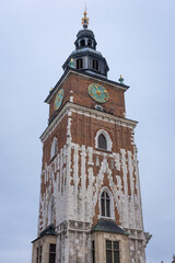 The Town Hall Tower of Krakow, Poland