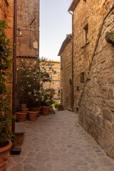 Beautiful historic center of Civita di Bagnoregio. Lazio  Italy