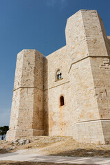 Castel del Monte ("Castle of the Mountain") ancient World Heritage Site castle on a hill in Andria, Apulia, Italy