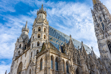 View of the Stephansdom,  Cathedral of Vienna, Austria