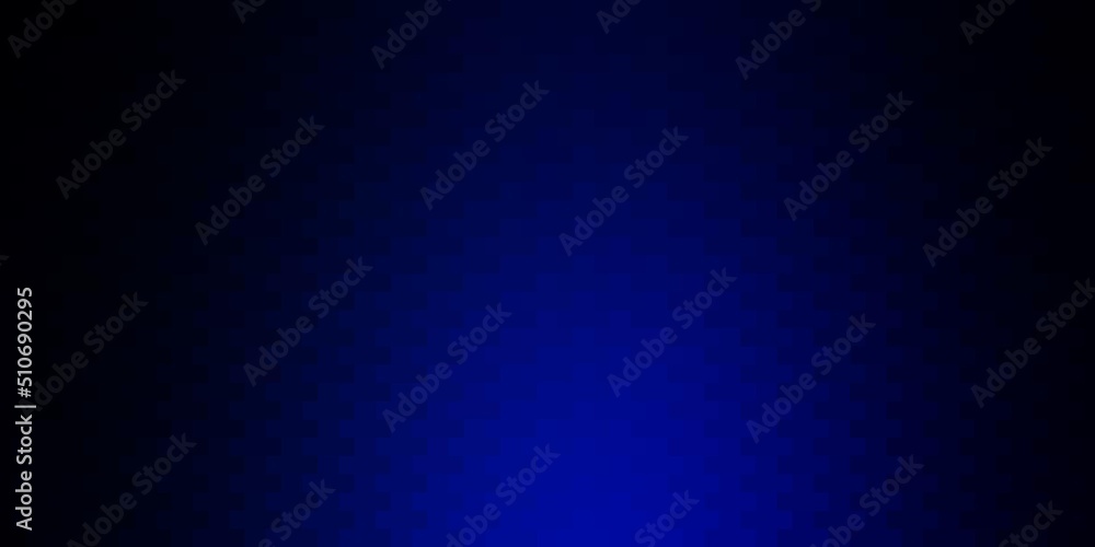 Canvas Prints dark blue vector layout with lines, rectangles.