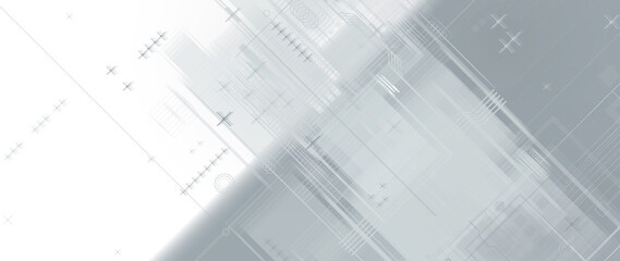 Quantum processing. Deep learning artificial intelligence. Future new technology  for business or science presentation