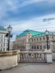 View of the Opera House of Vienna, Austria