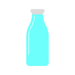 Bottle icon. Color silhouette. Front side view. Vector simple flat graphic illustration. Isolated object on a white background. Isolate.