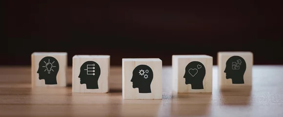  Multiskill or soft skills and personal  responsibility HR human resources concept.personal attribute development business ,thinking , digital Personality, problem solving, confidence, adaptability, © osabee