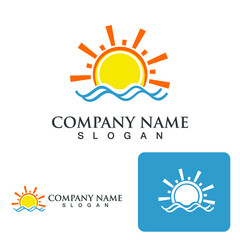 Sea-wave-sunset-symbolic-theme