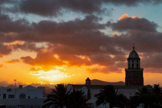Teguise at sunset