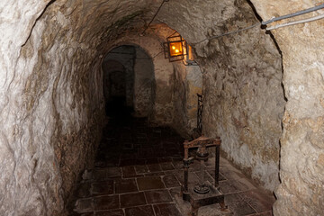 Underground ancient passages under the city.